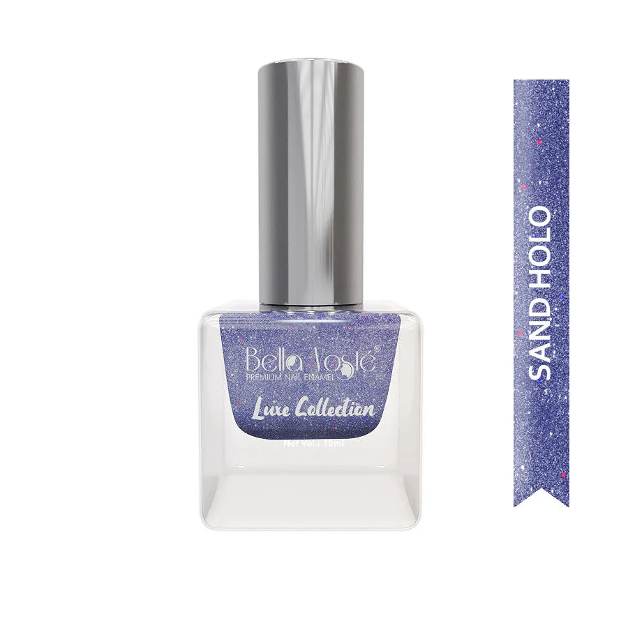 Bella Voste Sand Holographic Nail Paint - Dusty Denim Blue 403