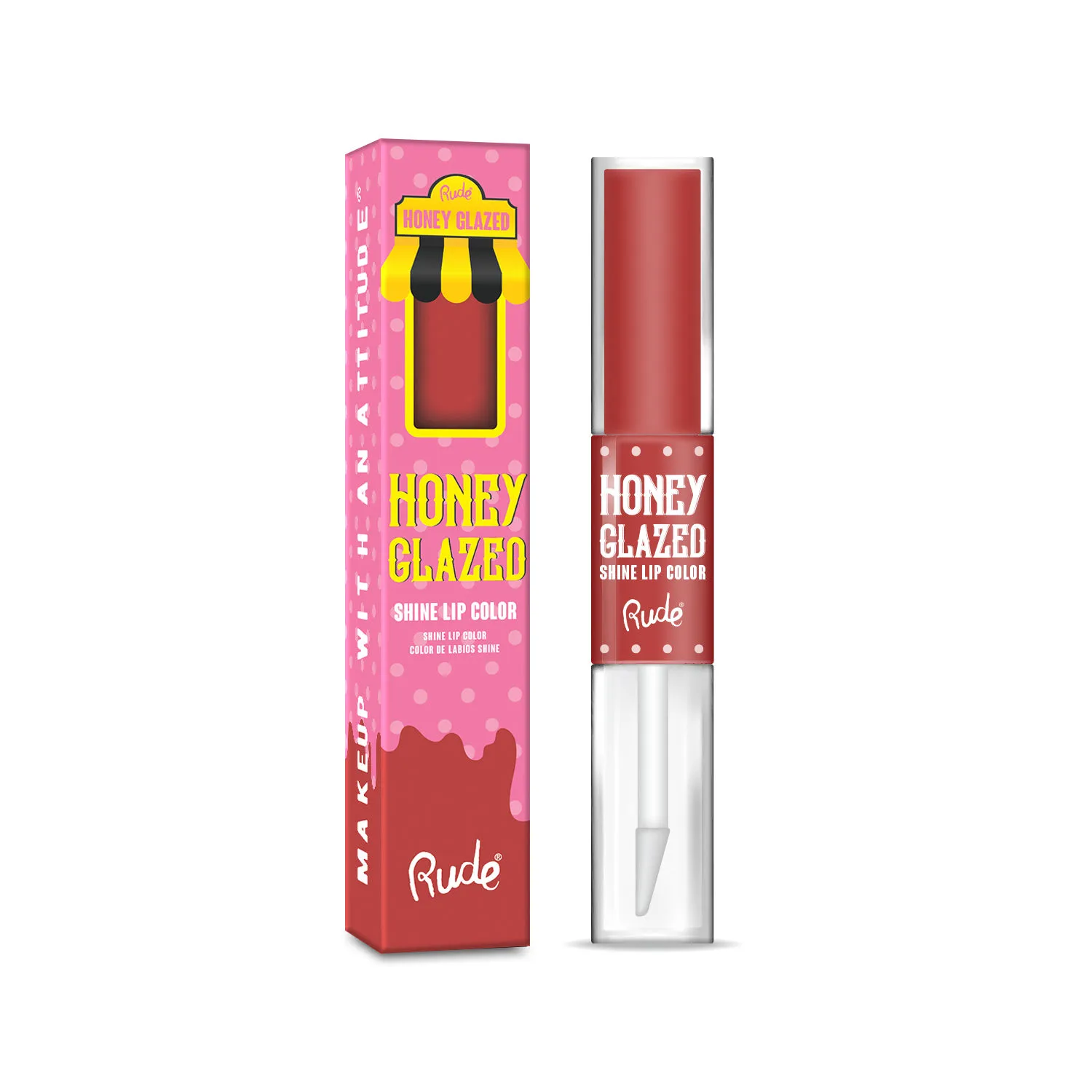 Rude Cosmetics Honey Glazed Shine Lip Color - Cronuts