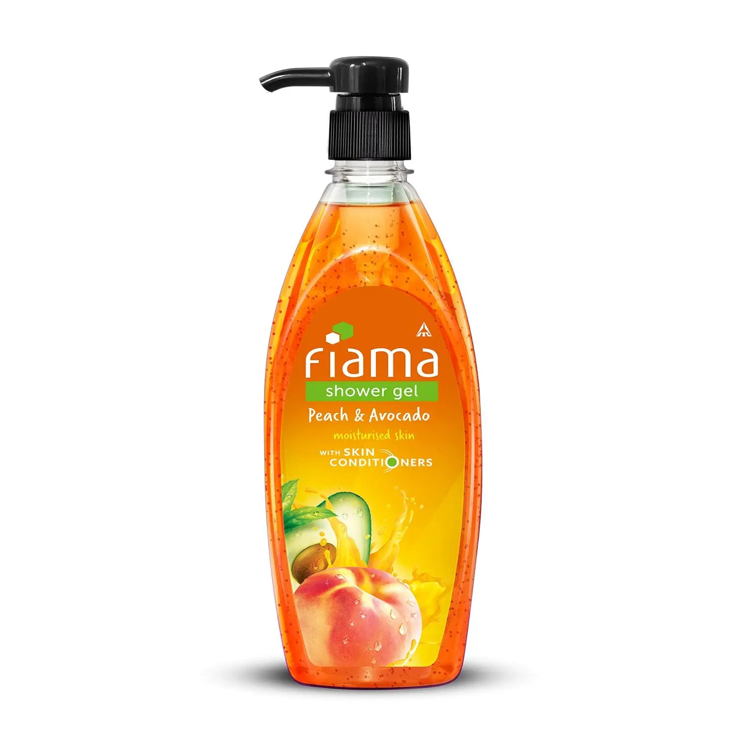 Fiama Shower Gel Peach & Avocado, Body Wash with Skin Conditioners for Soft Moisturised Skin, 500 ml pump