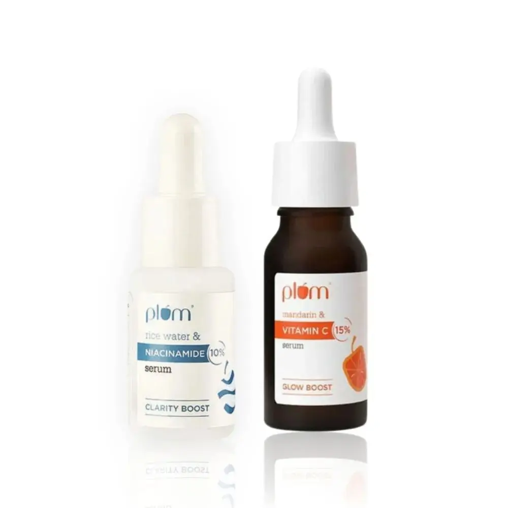 Plum Serum Special combo , 15% Vitamin C Face Serum (20 ml) + 10% Niacinamide Face Serum (15 ml)