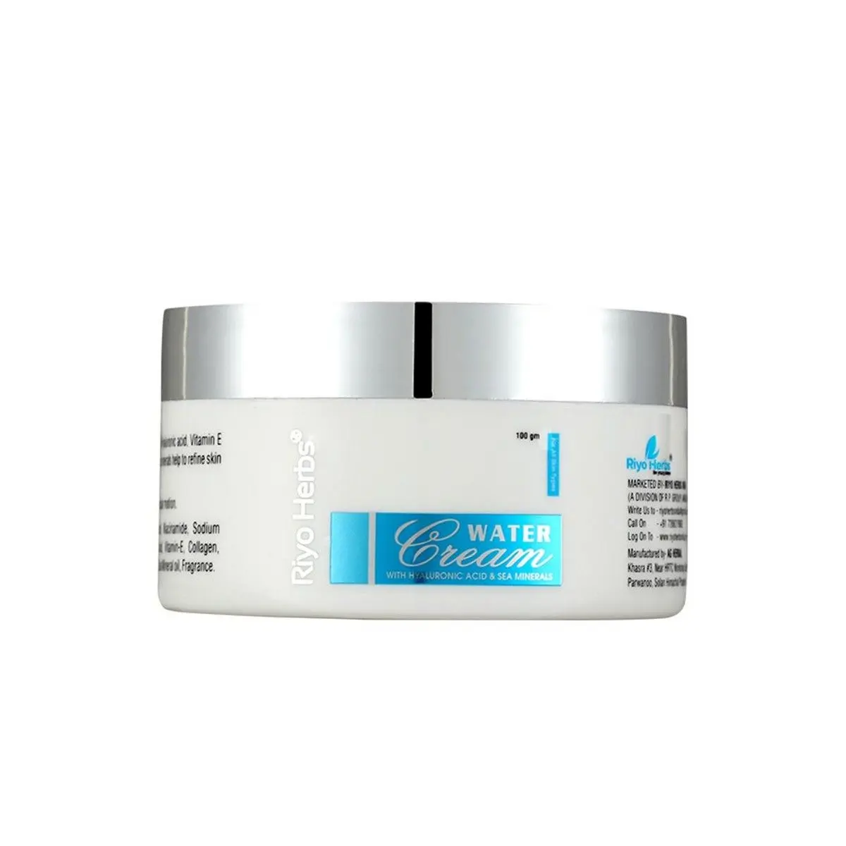 Riyo Herbs Water Cream With Vitamin E & Aloe Vera Extracts for Help Refine Skin Texture, 100gm