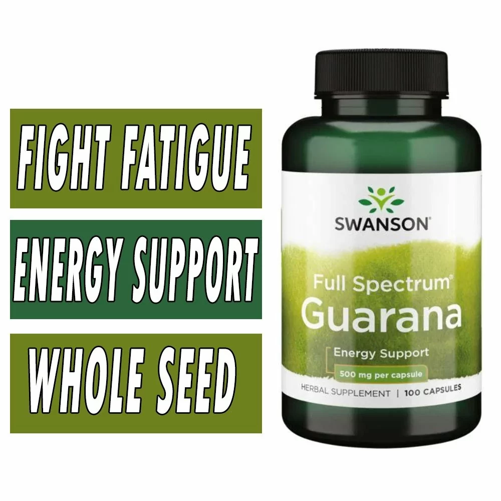 Swanson Full Spectrum Guarana - 500 mg - 100 Capsules