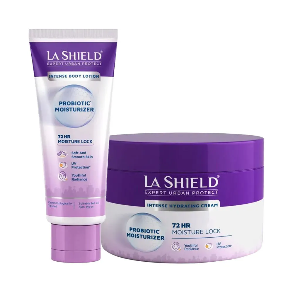 La Shield Probiotic Moisturizer Face Cream + Body Lotion Combo