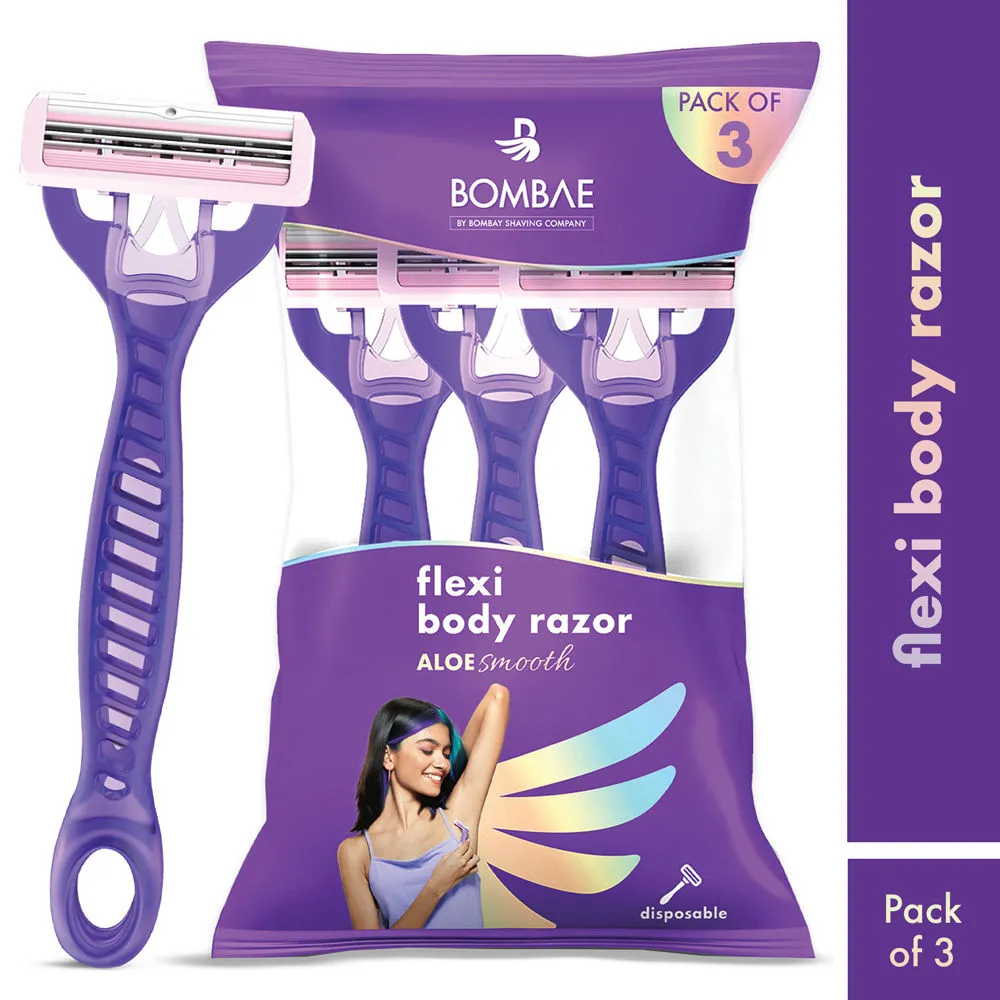 Bombae Disposable Hair Removal Razor For Women (Pack Of 3)