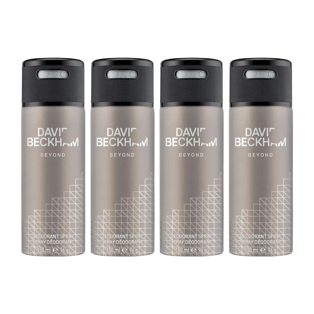 David Beckham Beyond Legend Deodorant Spray (Pack Of 4)