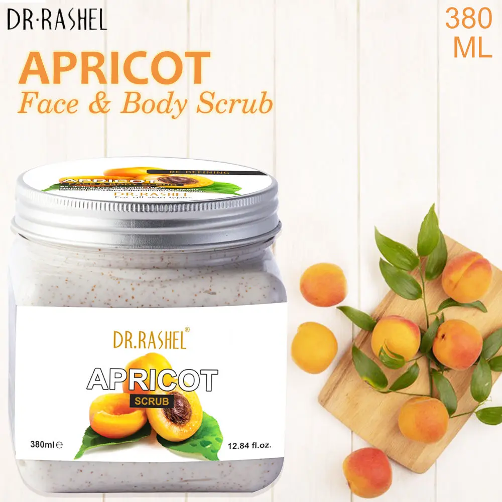 Dr.Rashel Re-defining Apricot Face and Body Scrub For All Skin Types (380 ml)