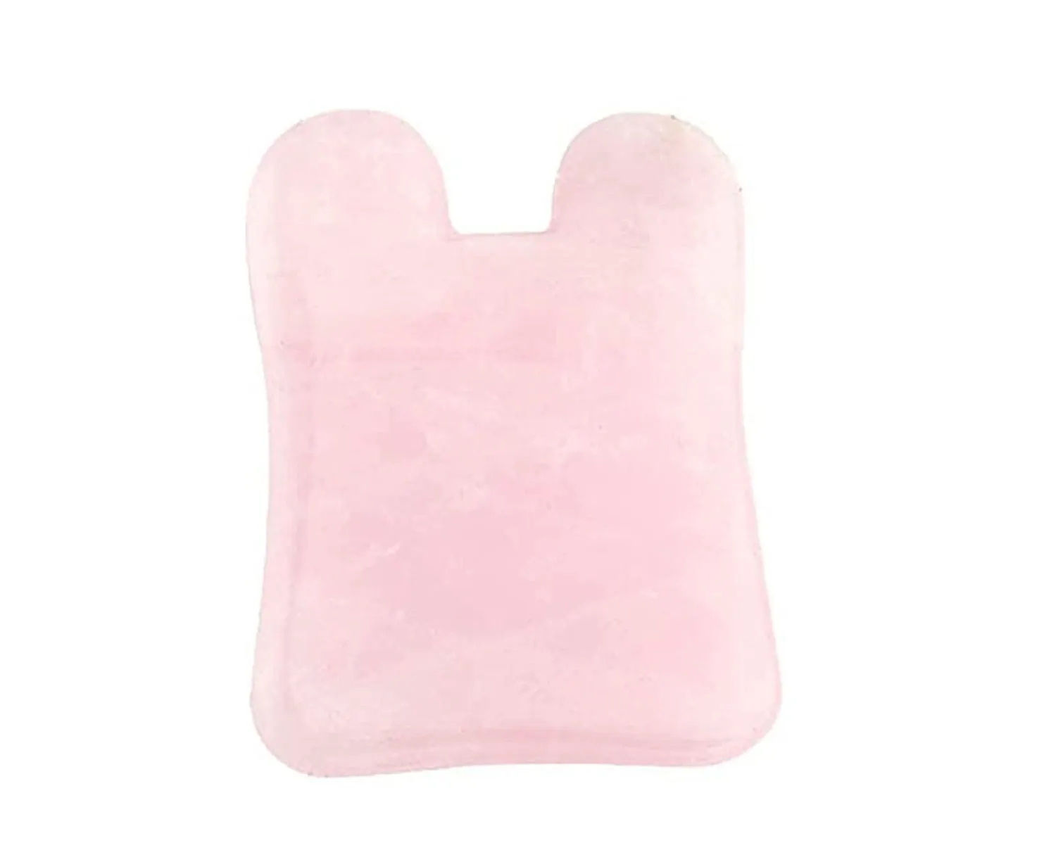 Getmecraft Rose Quartz Gua Sha Massage Tool (Rabbit Ear Shape)