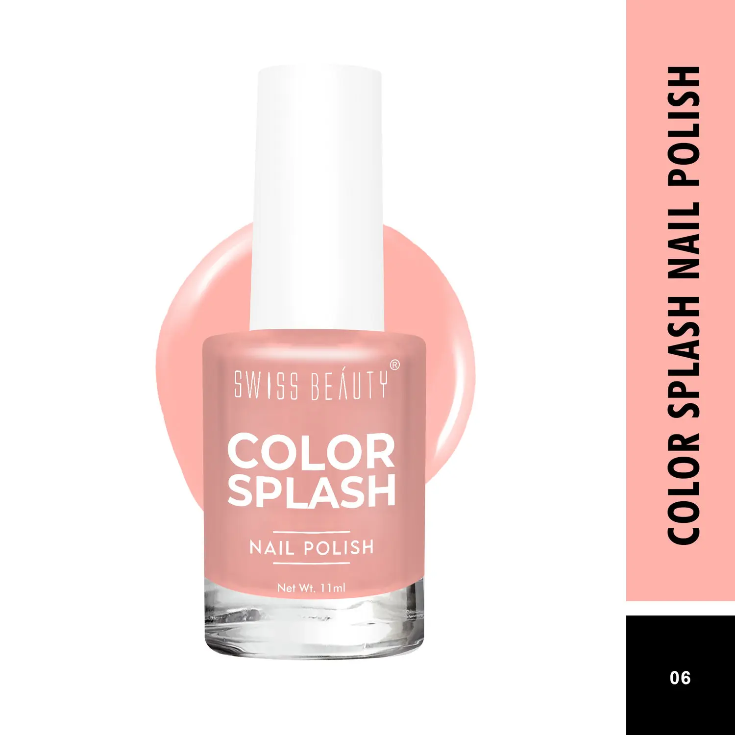 Swiss Beauty Color Splash Nail Polish Shade-06 (11 ml)