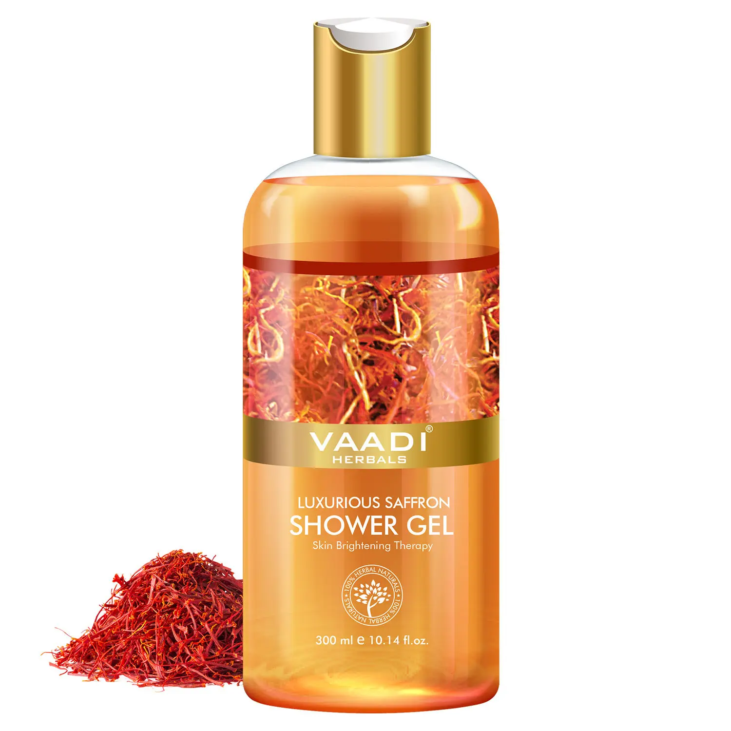 Vaadi Herbals Luxurious Saffron Shower Gel (300 ml)