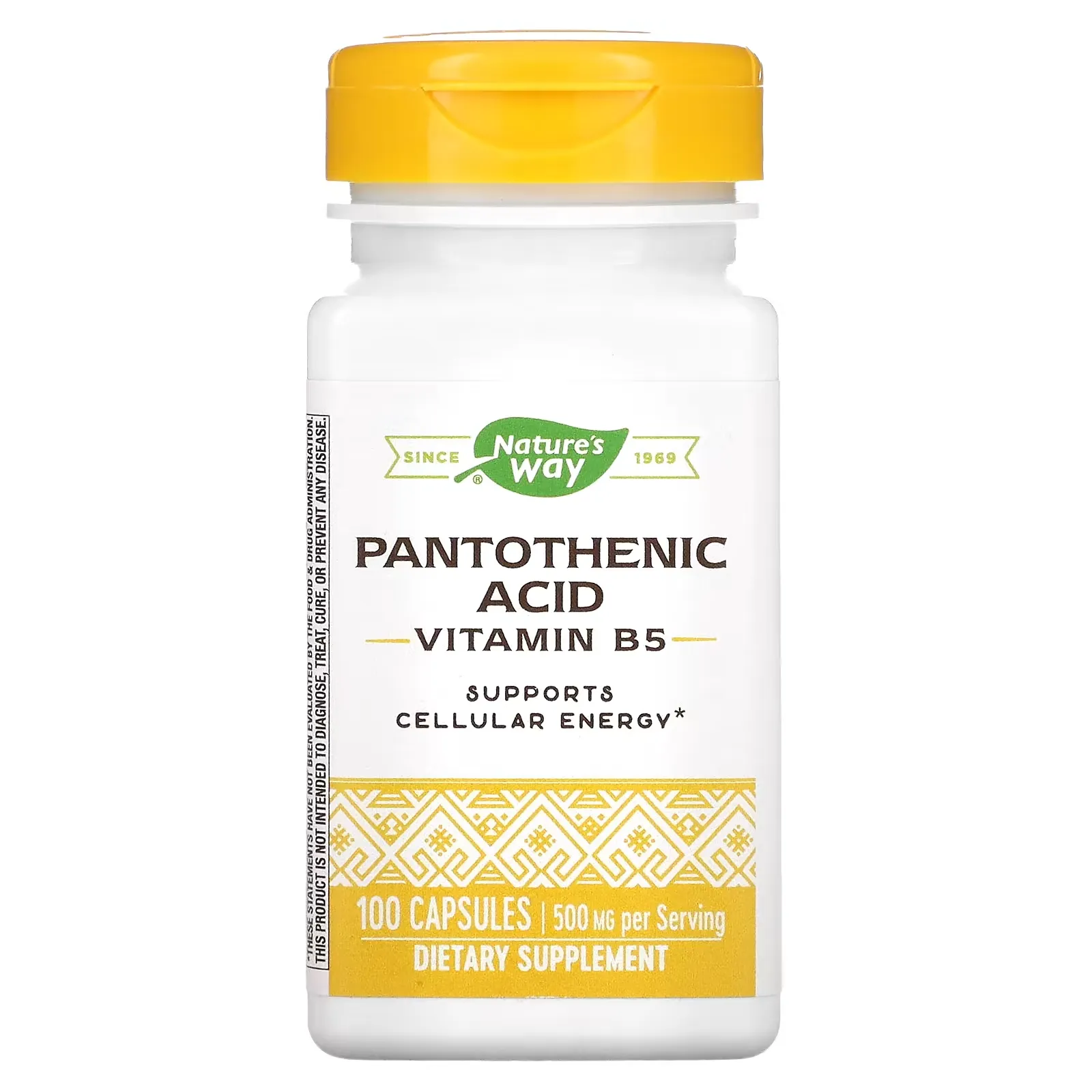 Pantothenic Acid, Vitamin B5, 250 mg, 100 Capsules