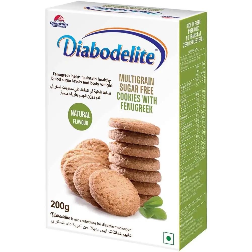 Quantum Naturals Diabodelite Cookies,  200 g  Natural