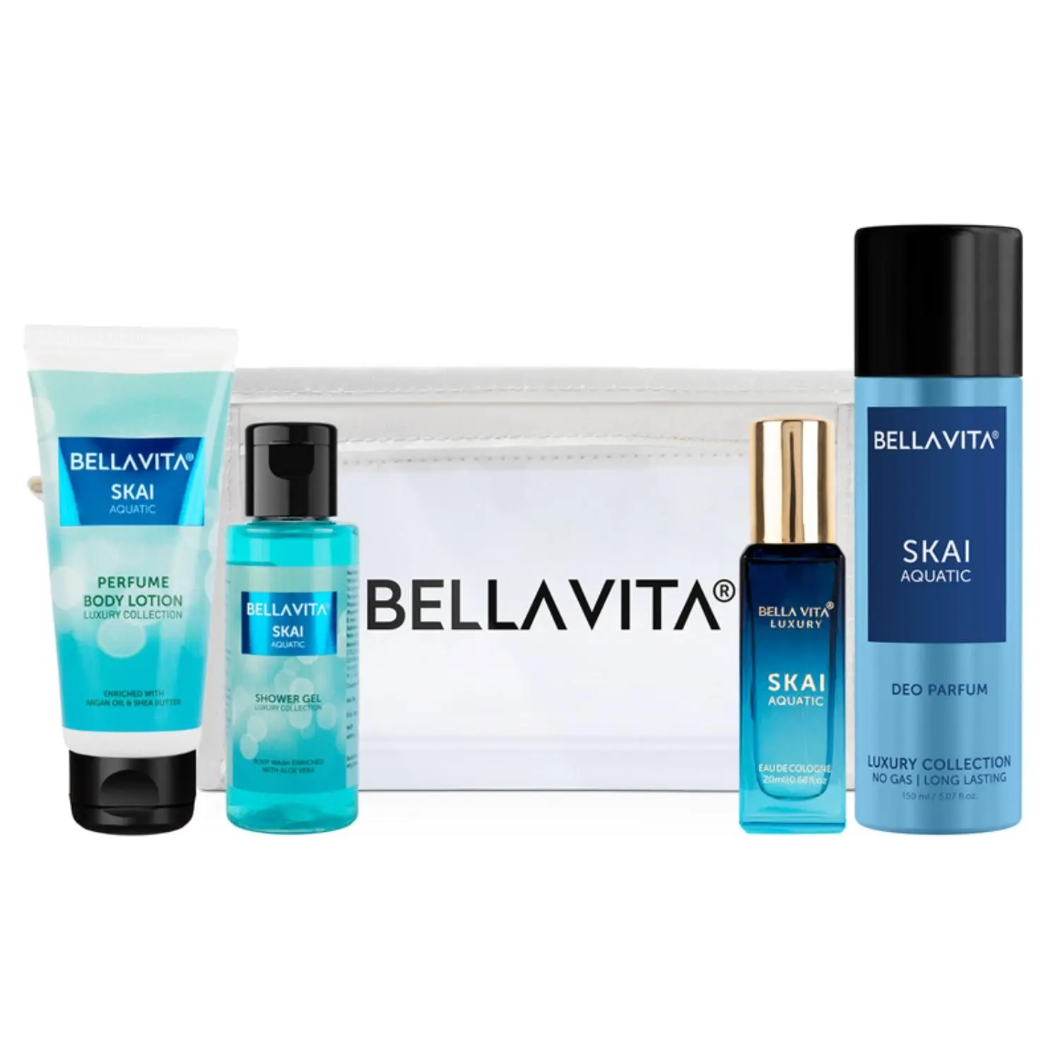 Bella Vita SKAI Aquatic Travel Mini Kit(Pack of 4)