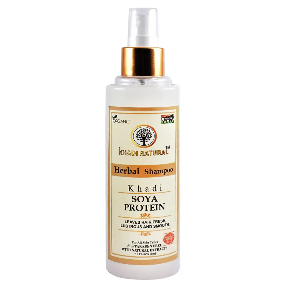 Khadi Natural Herbal Shampoo,  210 ml  Soya Protien