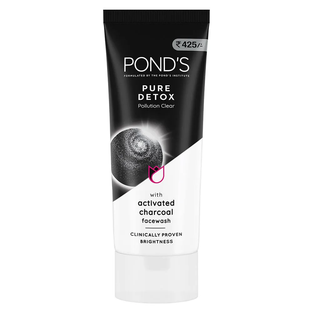 Ponds Pure Detox Anti-Pollution Purity Face Wash With Activated Charcoal