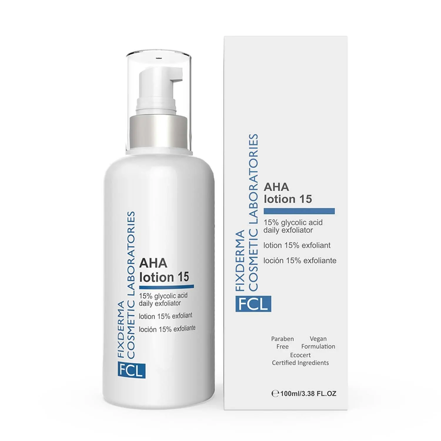 Fixderma Cosmetic Laboratories AHA Lotion 15 Hydrates Skin And Softens Dryness for Brightening and lightning Skin 100ml