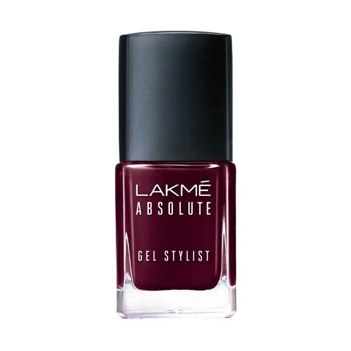 Lakme Absolute Gel Stylist Nail Color, Vineyard, 12ml