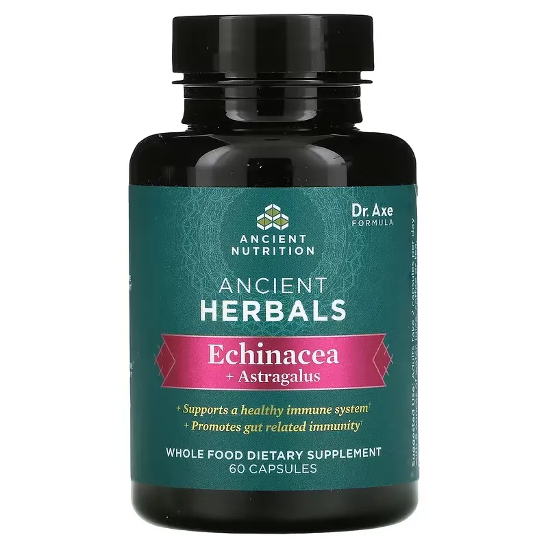 Ancient Herbals, Echinacea + Astragalus, 60 Capsules