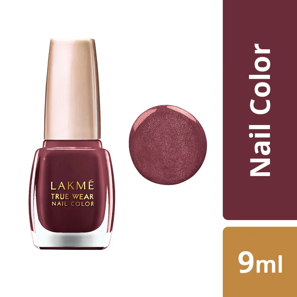Lakme True Wear Nail Color - Berry Wine 401 (9 ml)