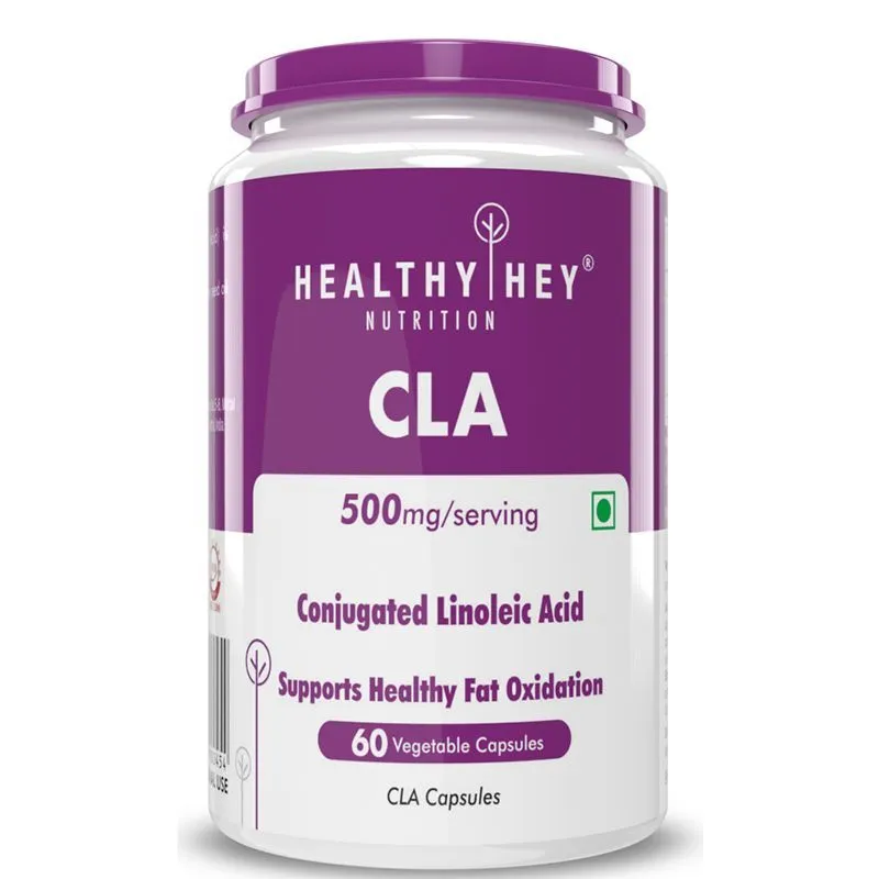 HealthyHey Nutrtion CLA 500 - Conjugated Linoleic Acid - Veg Capsules