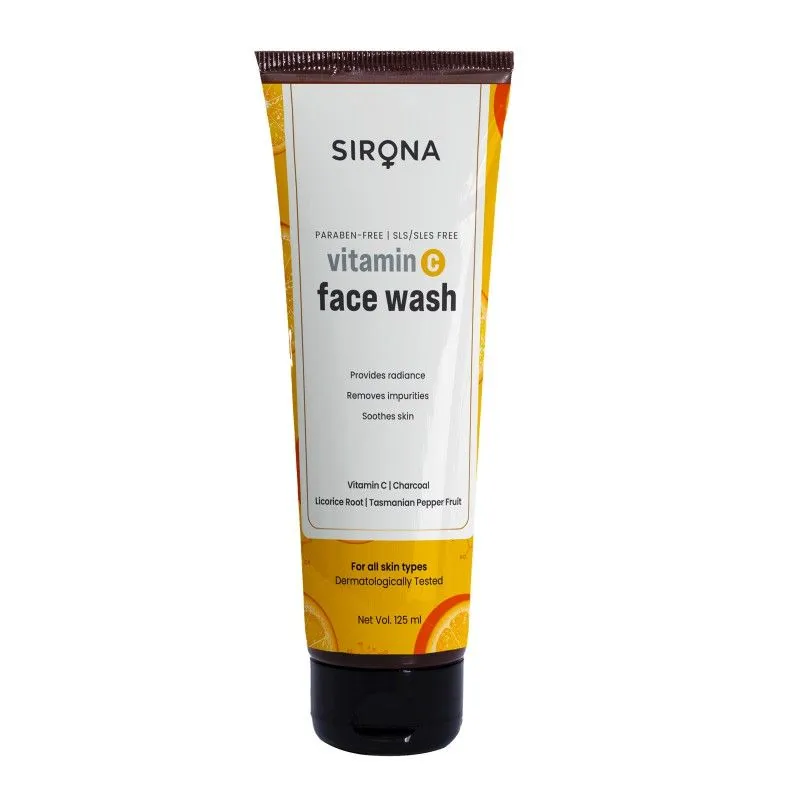 Sirona Vitamin C Face Wash for Men and Women Removes Impurities Soothes Skin & Makes Skin Radiant