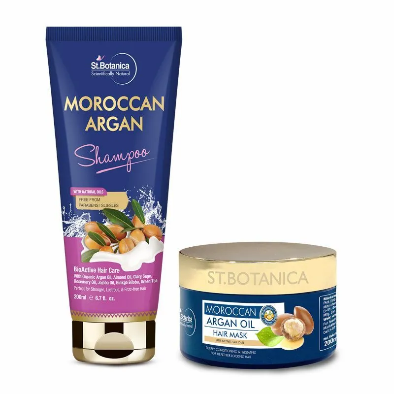 St.Botanica Moroccan Argan Shampoo + Hair Mask