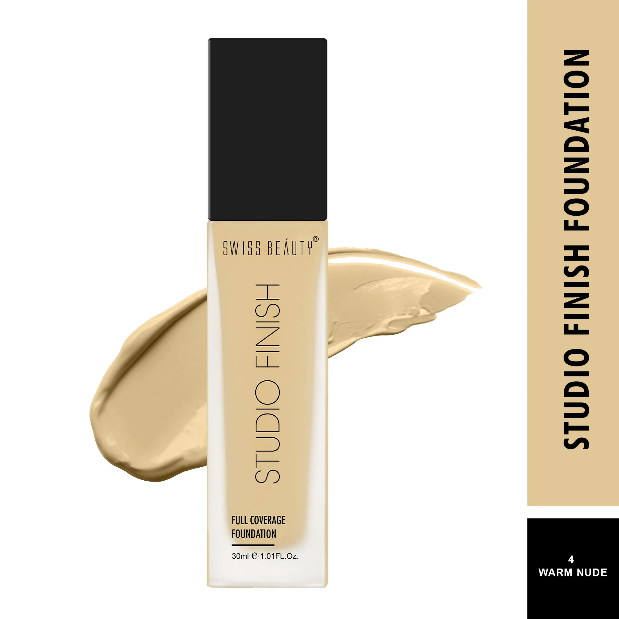 Swiss Beauty Studio Finish Full Coverage Foundation - Warm Nude