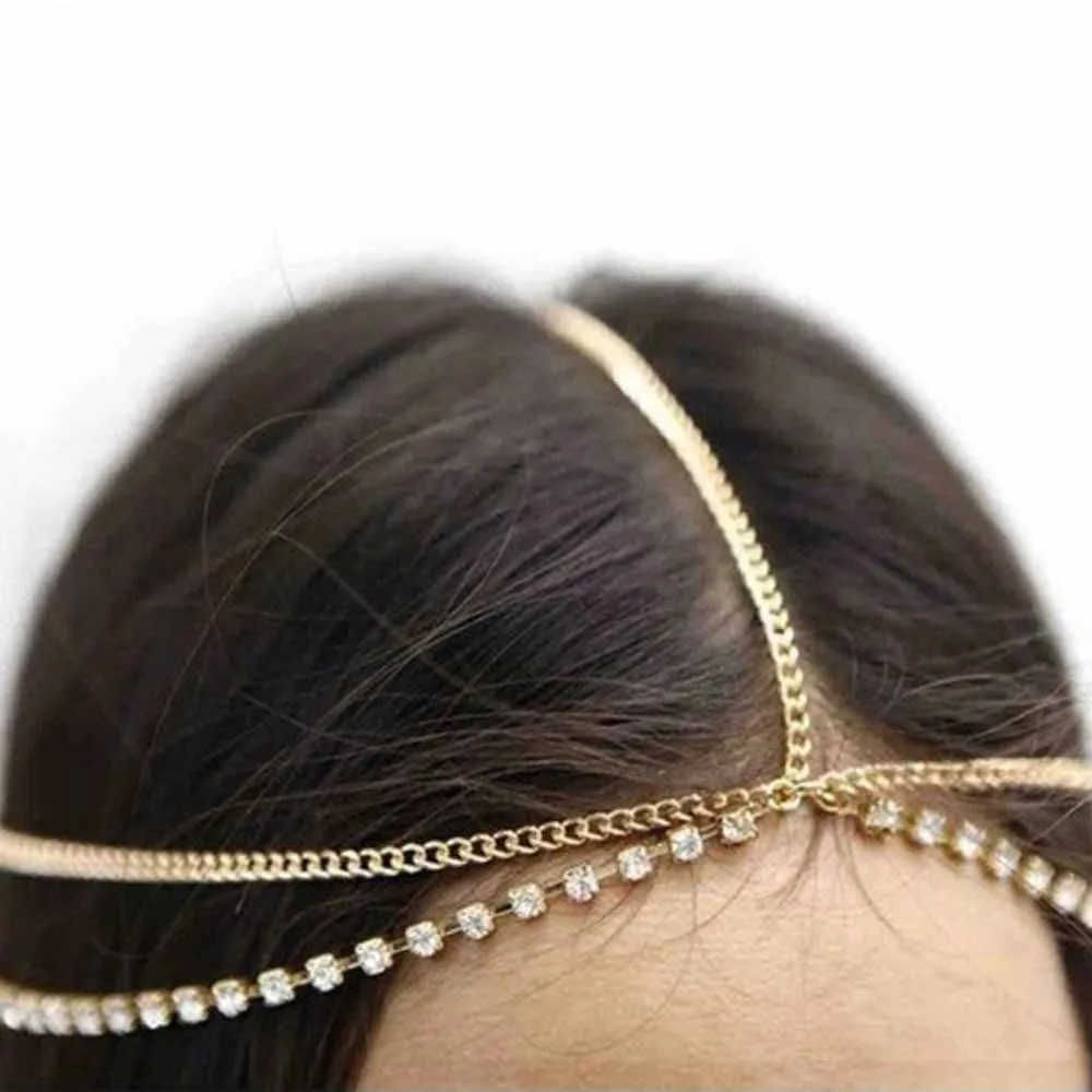 Ferosh Aurnia Layered Head Chain