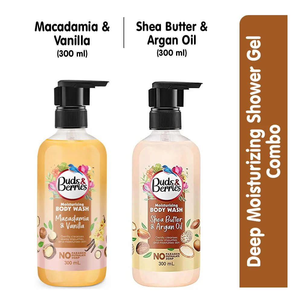 Buds & Berries Body Wash Combo Offer Shea Butter