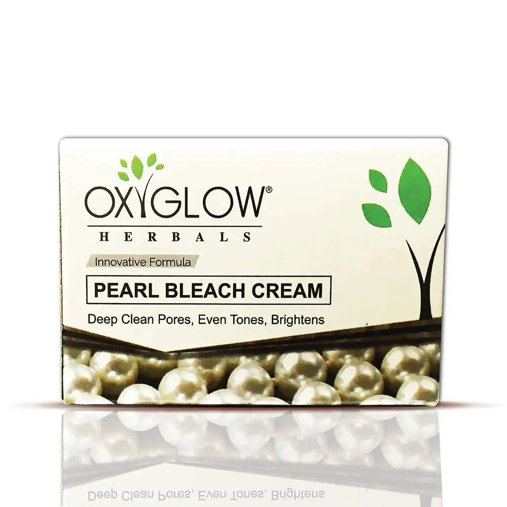 OxyGlow Herbals Pearl Bleach Cream, 50g,Increase Radiance,Instant Glow