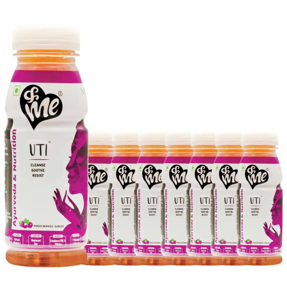 &Me UTI Relief Drink,  Mixed Berries Ginger (Pack of 8)  200 ml