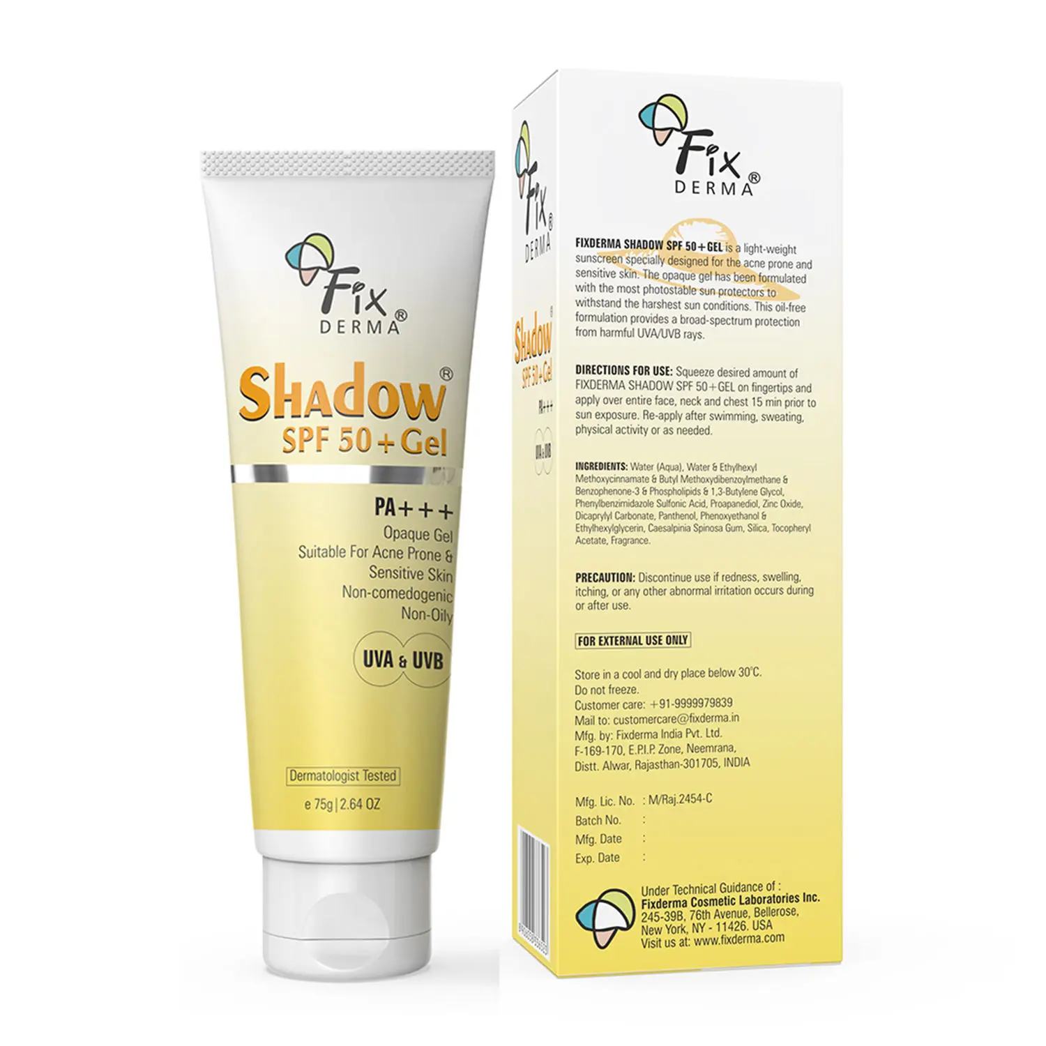 Fixderma Shadow SPF 50+ Gel 75g