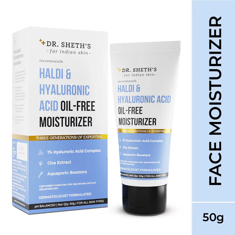 Dr. Sheth’s Haldi & Hyaluronic Acid Oil-Free Moisturizer - 50g