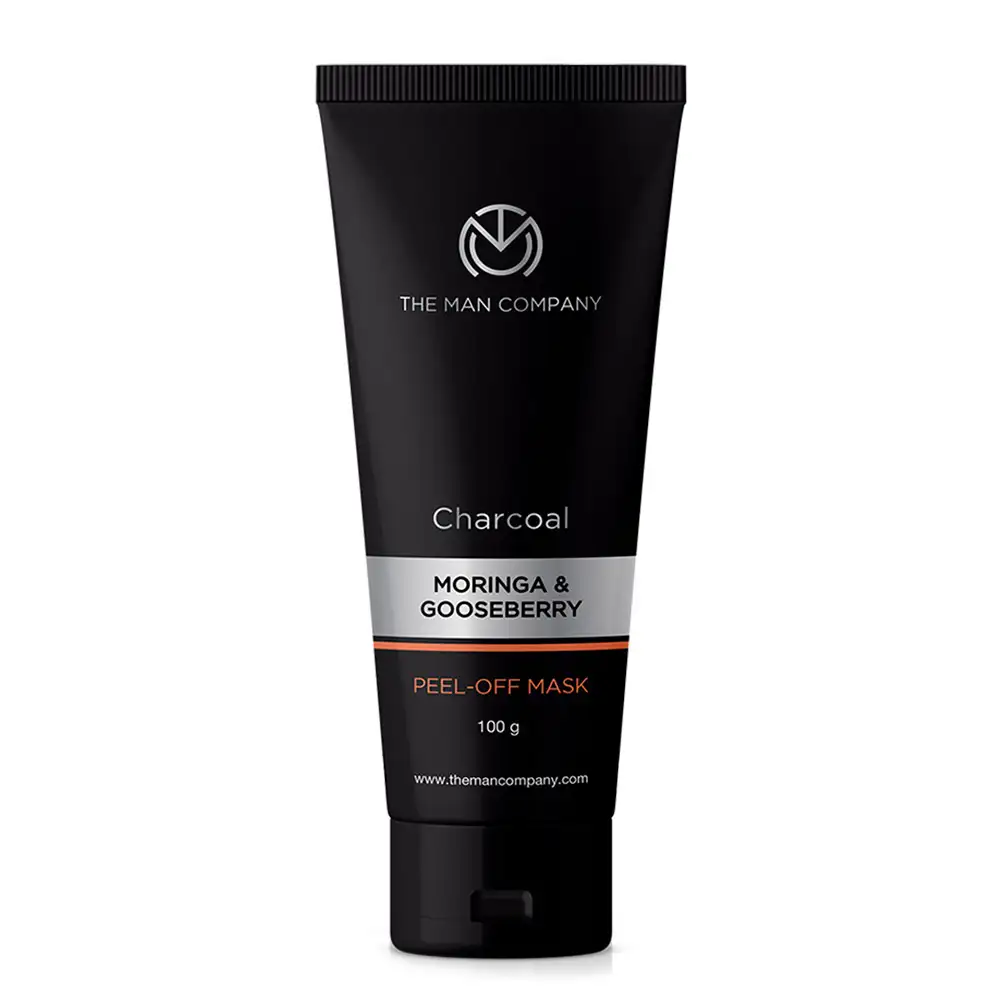 The Man Company Charcoal Peel Off Mask,  100 g  Moringa & Gooseberry