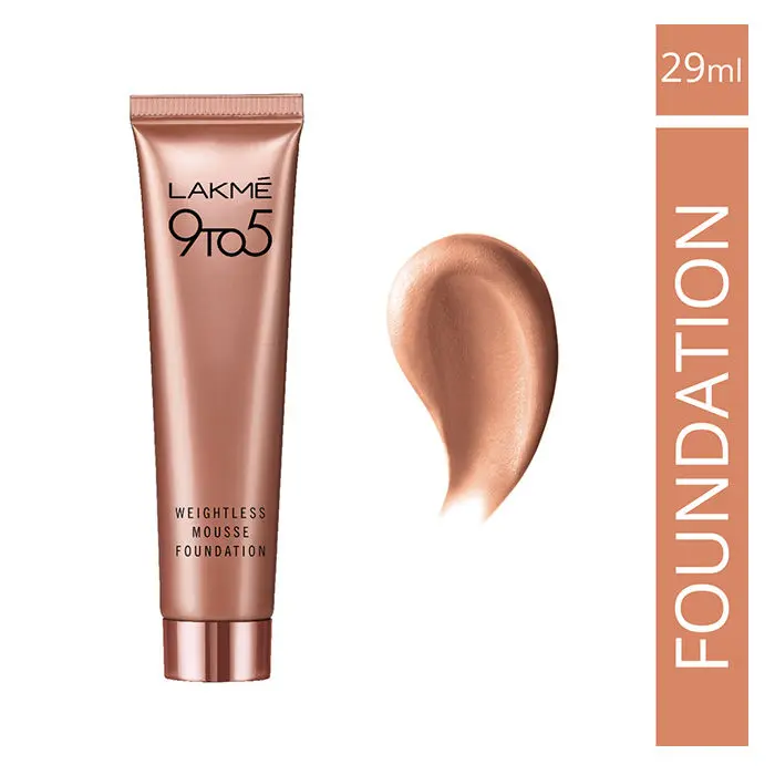 Lakme 9 To 5 Weightless Mousse Foundation Rose Honey (25 g)