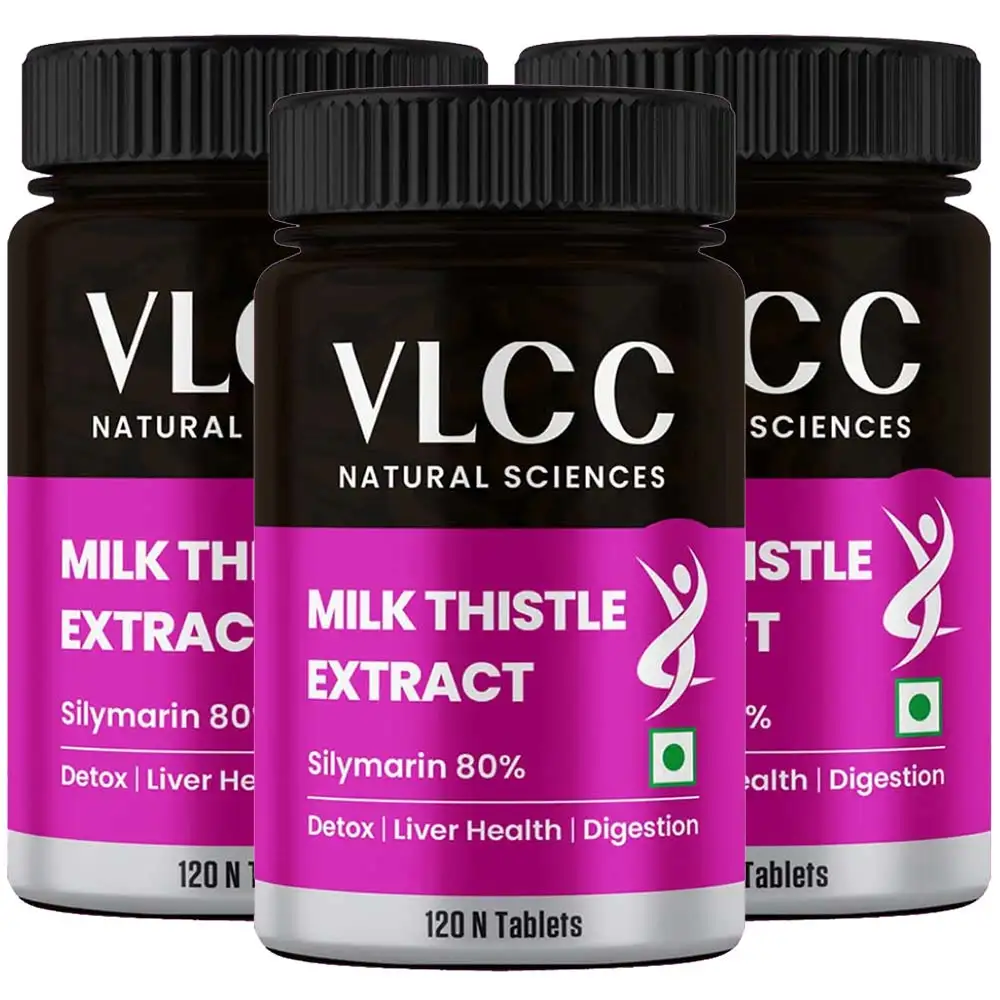 VLCC Natural Sciences Milk Thistle Extract (Pack of 3),  120 tablet(s)