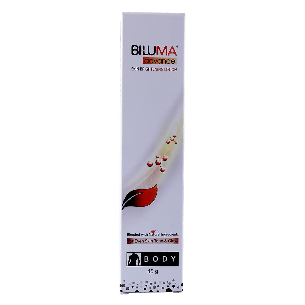 Biluma Advance Skin Brightening Lotion for even skin tone |Blended with Natural Ingredients for dark spots | face and Body - 45 gm