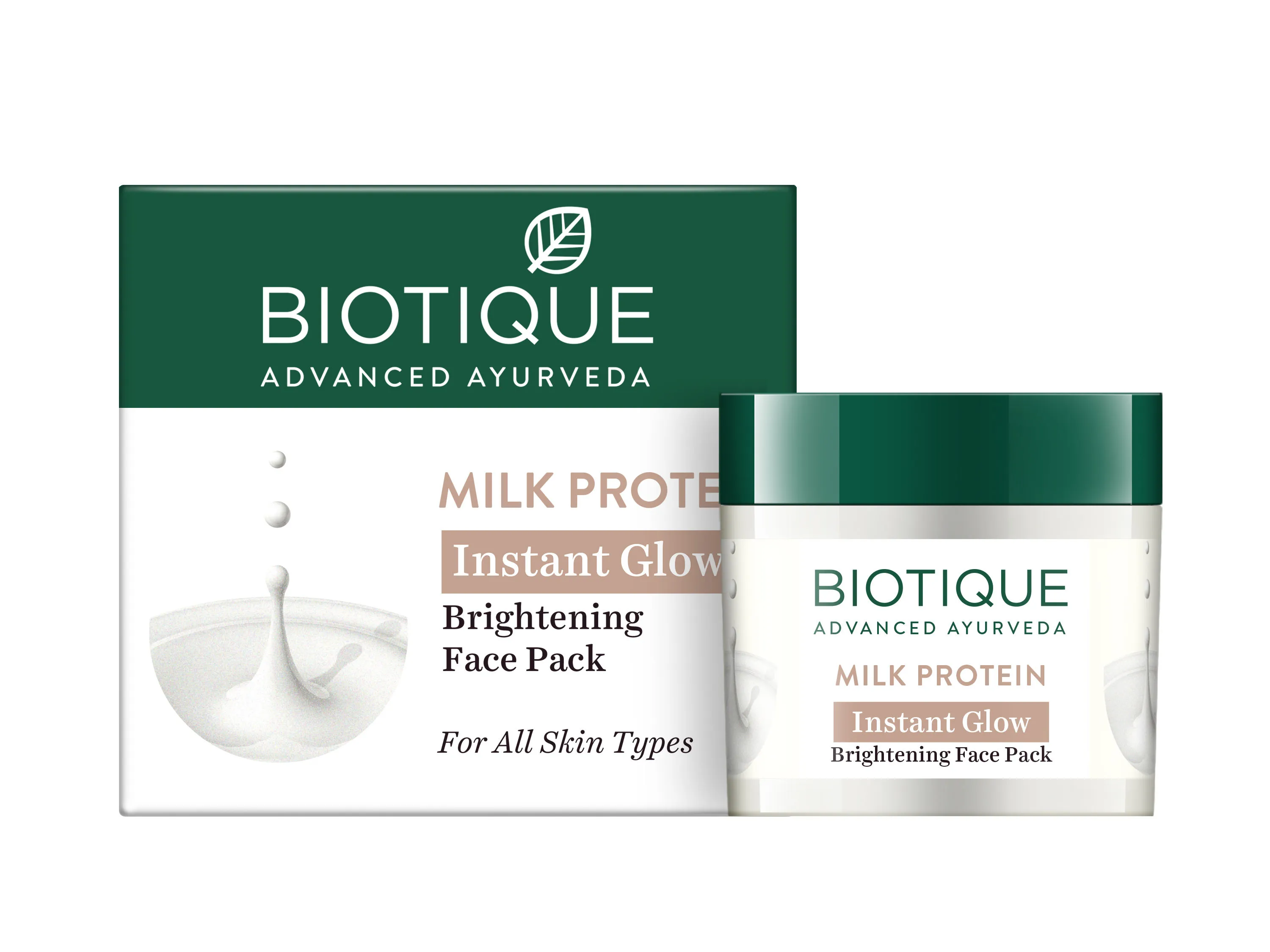 Biotique Milk Protein Instant Glow Face Pack