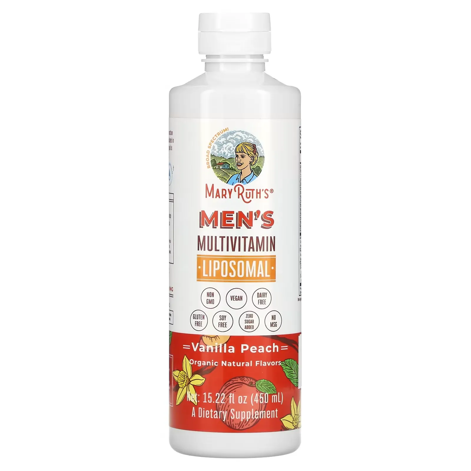 Men's Multivitamin Liposomal, Vanilla Peach, 15.22 fl oz (450 ml)