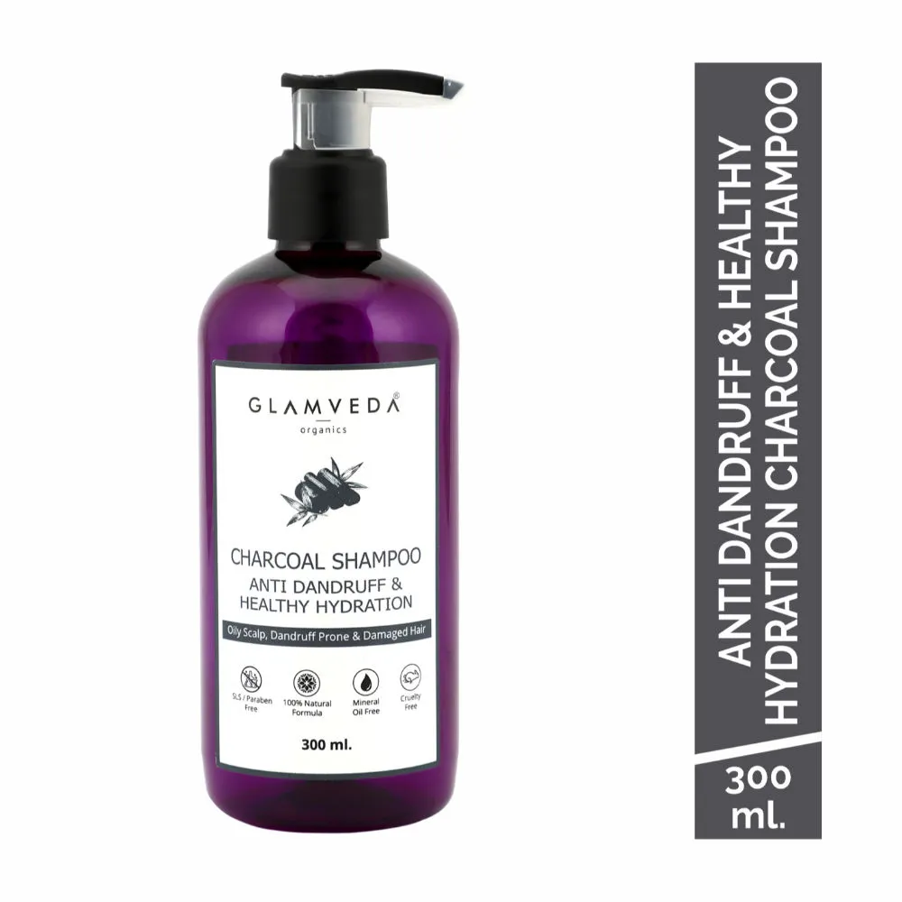 Glamveda Anti Dandruff & Healthy Hydration Charcoal Shampoo