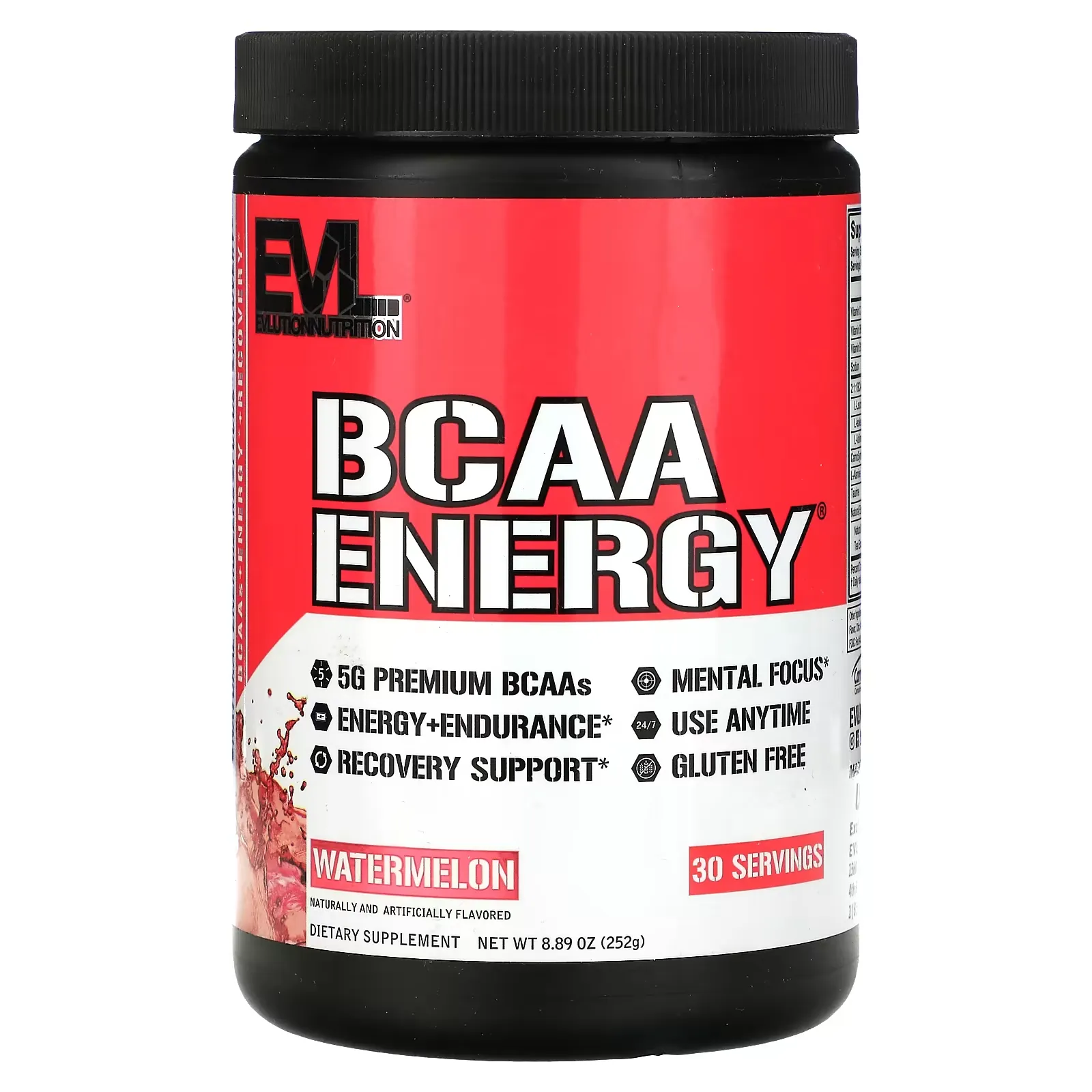 BCAA ENERGY, Watermelon, 8.89 oz (252 g)