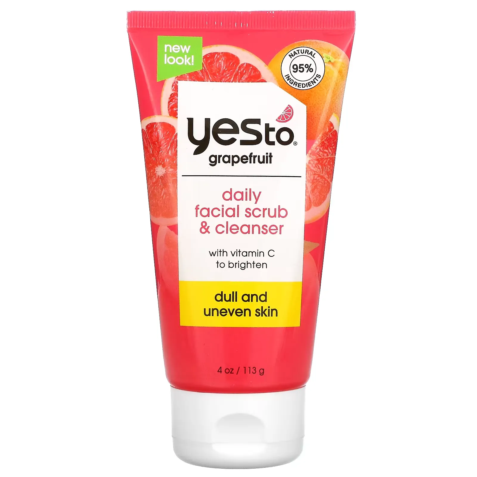 Daily Facial Scrub & Cleanser, Grapefruit,  4 oz (113 g)