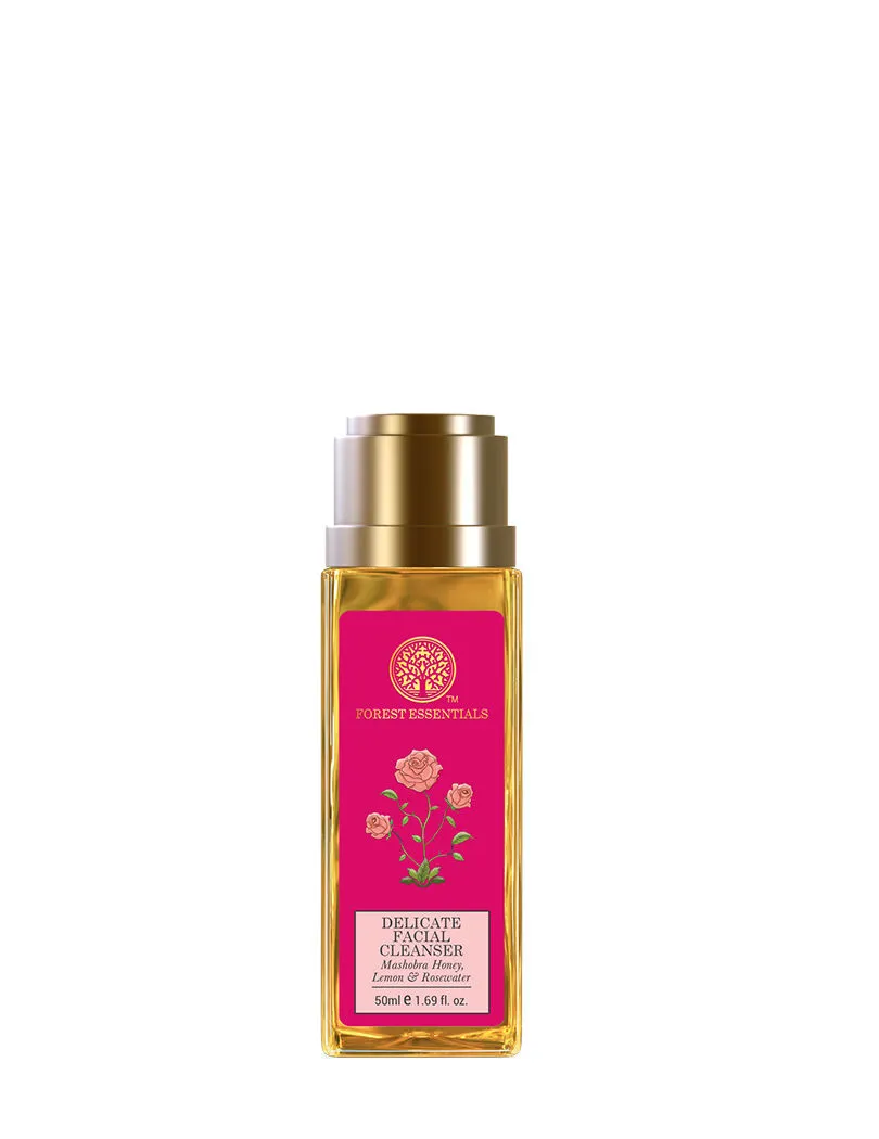 Forest Essentials Ayurvedic Travel Size Facial Cleanser Mashobra Honey- Lemon & Rosewater