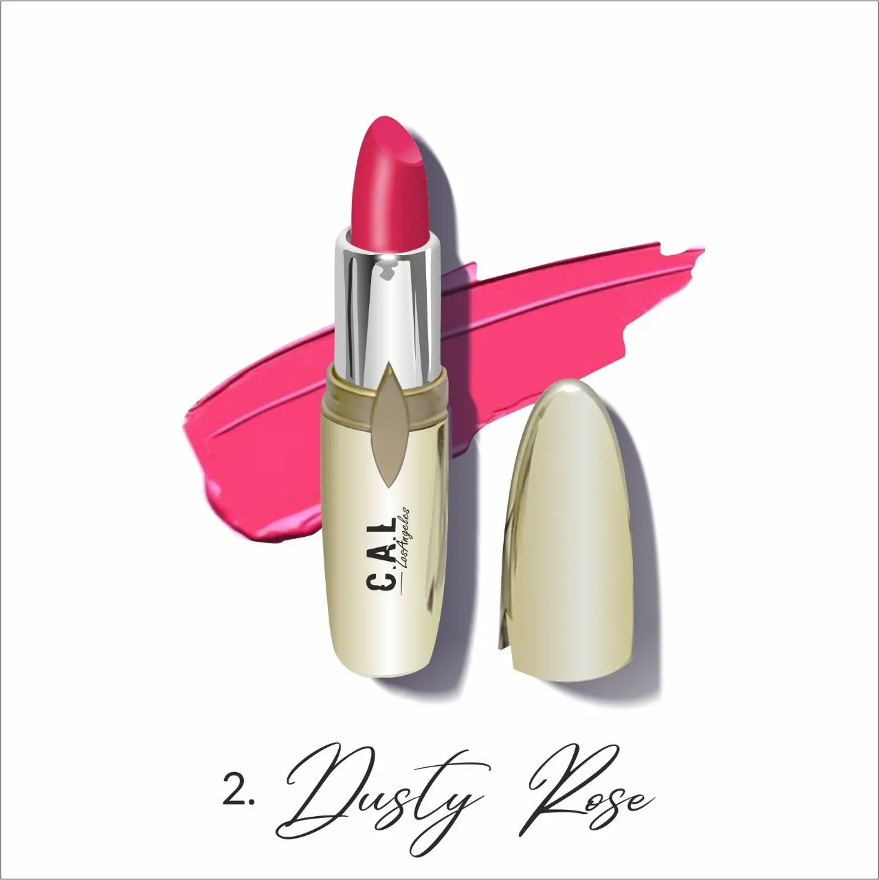 C.A.L Los Angeles Perfect Pout Lipstick - Dusty Rose