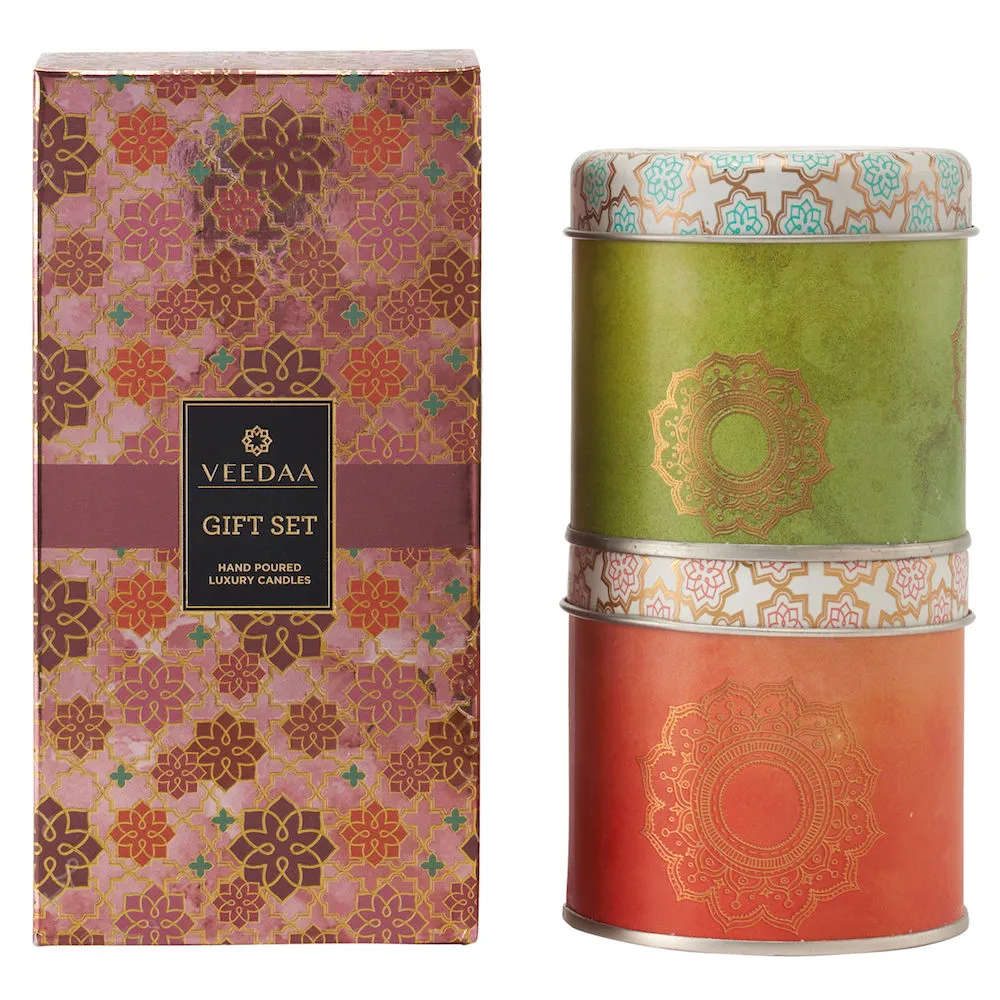 Veedaa Candles Mason Tin Duo Gift Set Style 1