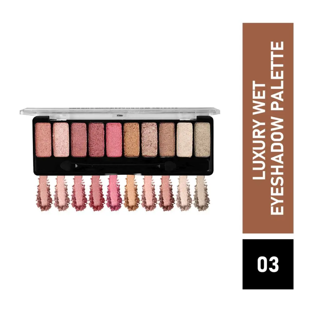 Matt look 10 Colours Eyeshadow Makeup series Luxury Wet Eyeshadow Palette, Multicolor-03, (8gm)