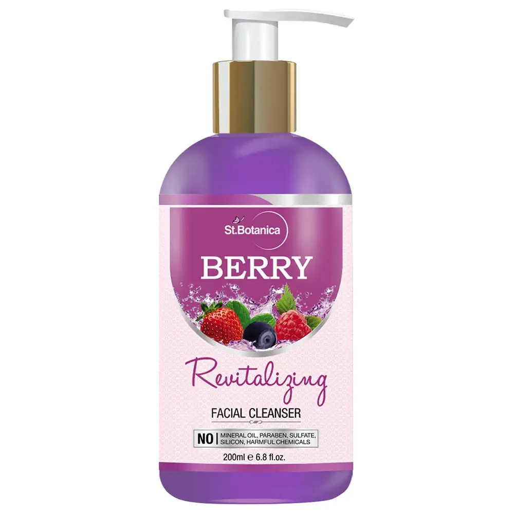 St.Botanica Berry Revitalizing Facial Cleanser,  200 ml  All Skin Type