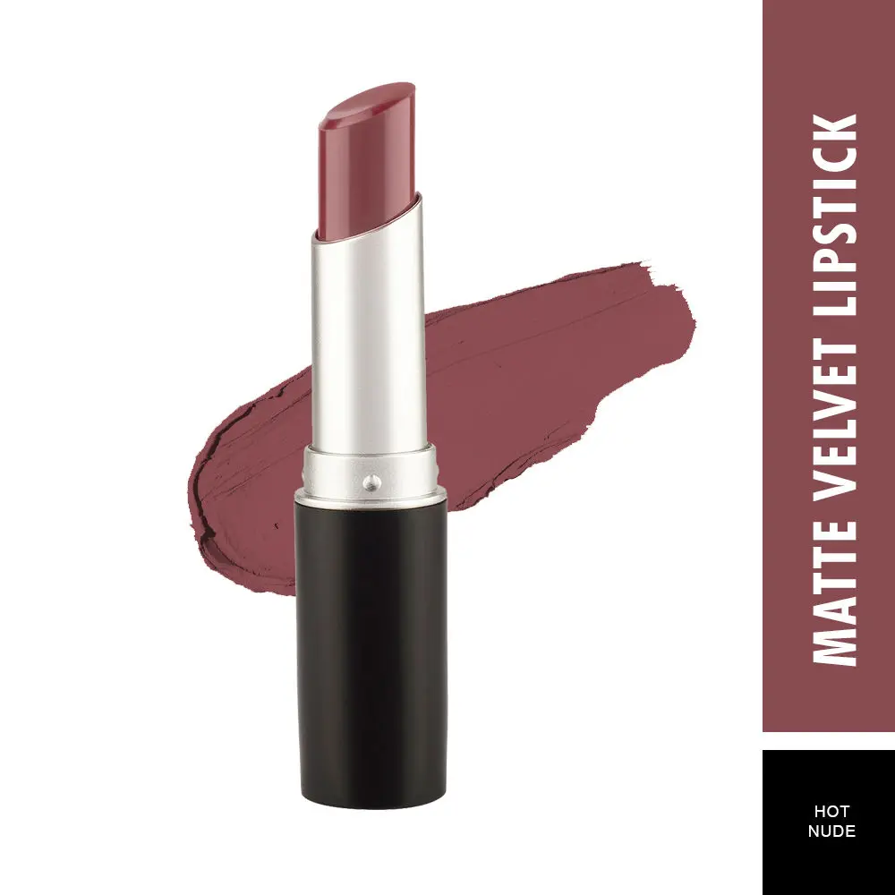 Swiss Beauty Matte Smooth Velvet Lipstick - 322 - Hot Nude - (3.2 g)