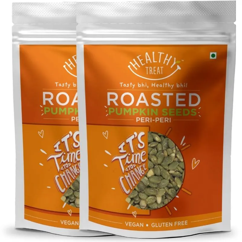 Healthy Treat Roasted Pumpkin Seeds - Peri Peri - Pack Of 2