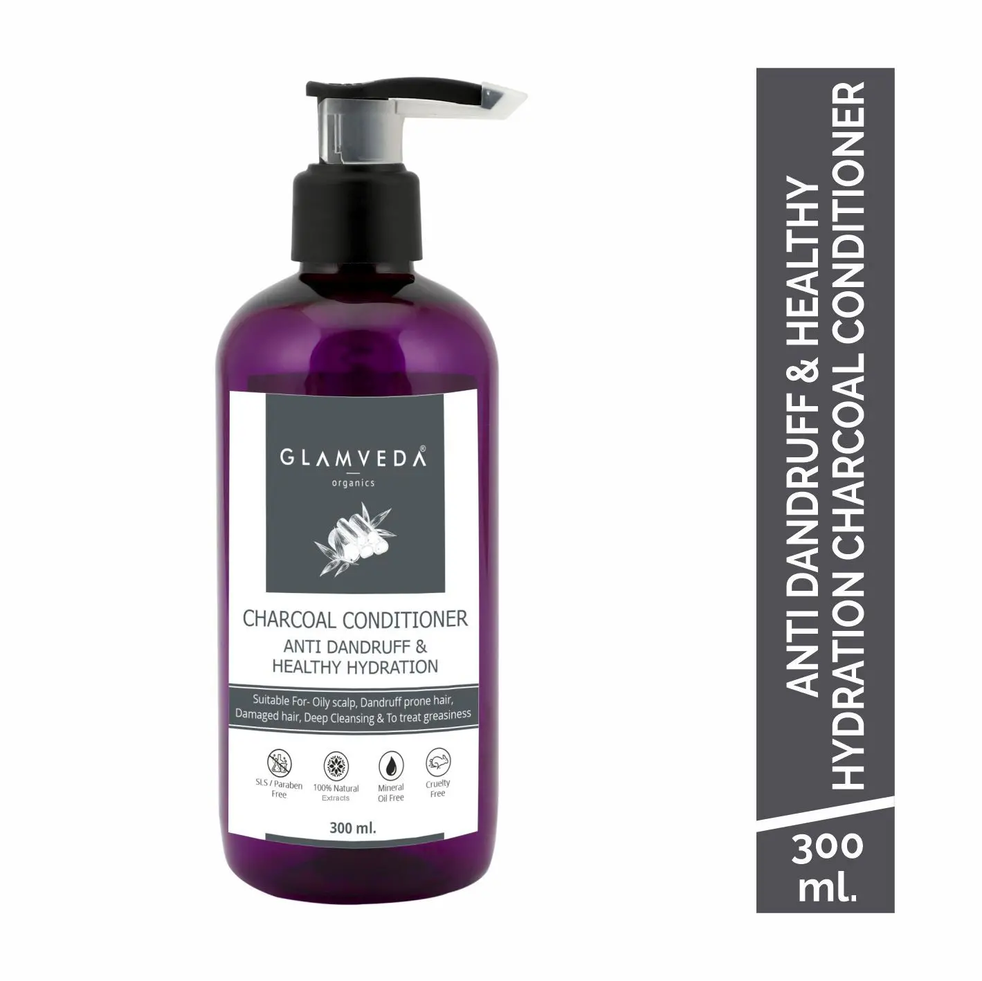 Glamveda Healthy Hydration Charcoal Conditioner (300 ml)