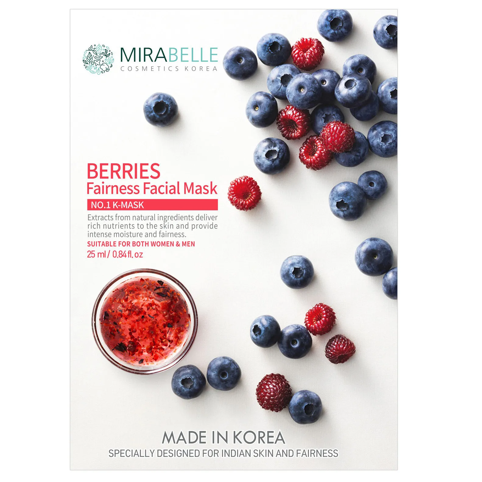 Mirabelle Korea Berries Facial Mask